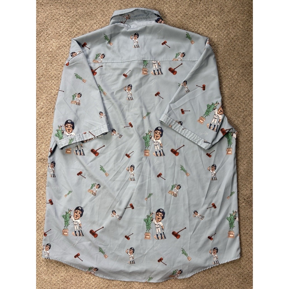 RSVLTS x MLBPA Aaron Judge "Liberty"  Mens 2XL XXL Short Sleeve Button Down - Picture 4 of 9